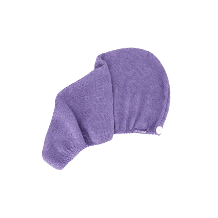 Beauxsoi Serenity Mauve copper-infused microfiber hair towel wrap for advanced antimicrobial scalp and hair health.