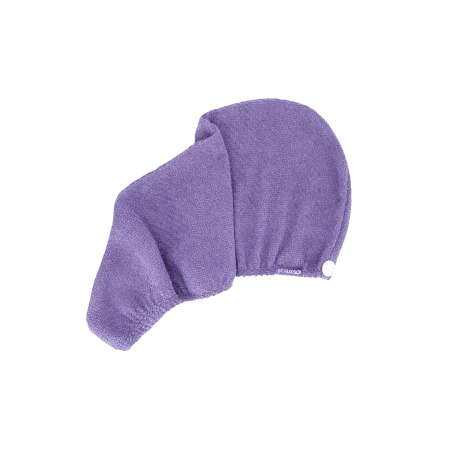 Beauxsoi Serenity Mauve copper-infused microfiber hair towel wrap for advanced antimicrobial scalp and hair health.