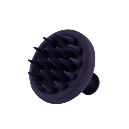 Beauxsoi Empowered Purple medium silicone scalp massager for daily therapeutic relief and scalp health.