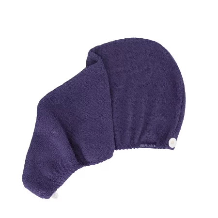 Antibacterial Microfiber Hair Towel Wrap – Empowered Purple | Beauxsoi