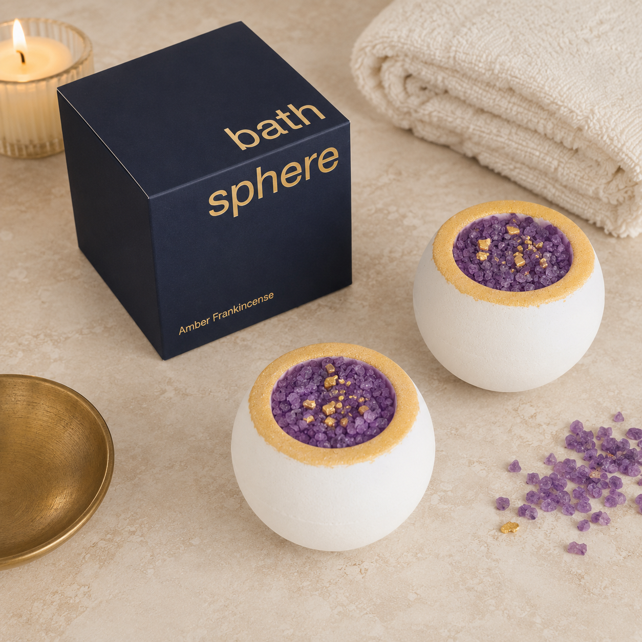 Bath Sphere – Frankincense Amber gallery image 1 thumbnail 2