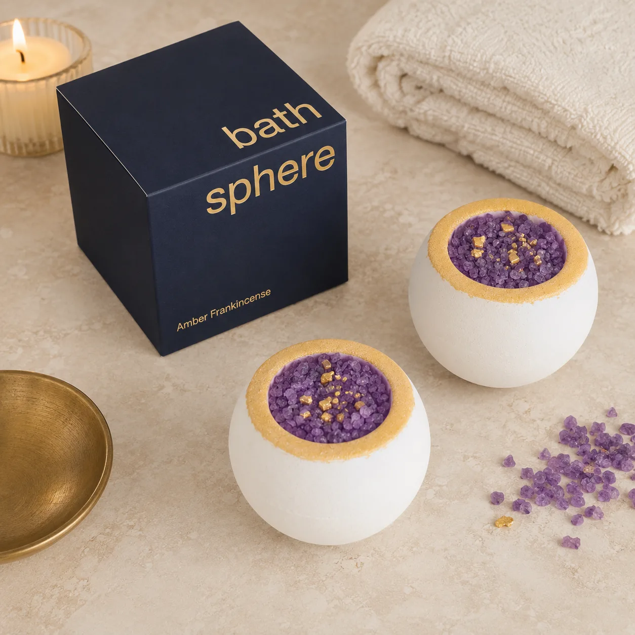 Bath Sphere – Frankincense Amber gallery image 1 thumbnail 2
