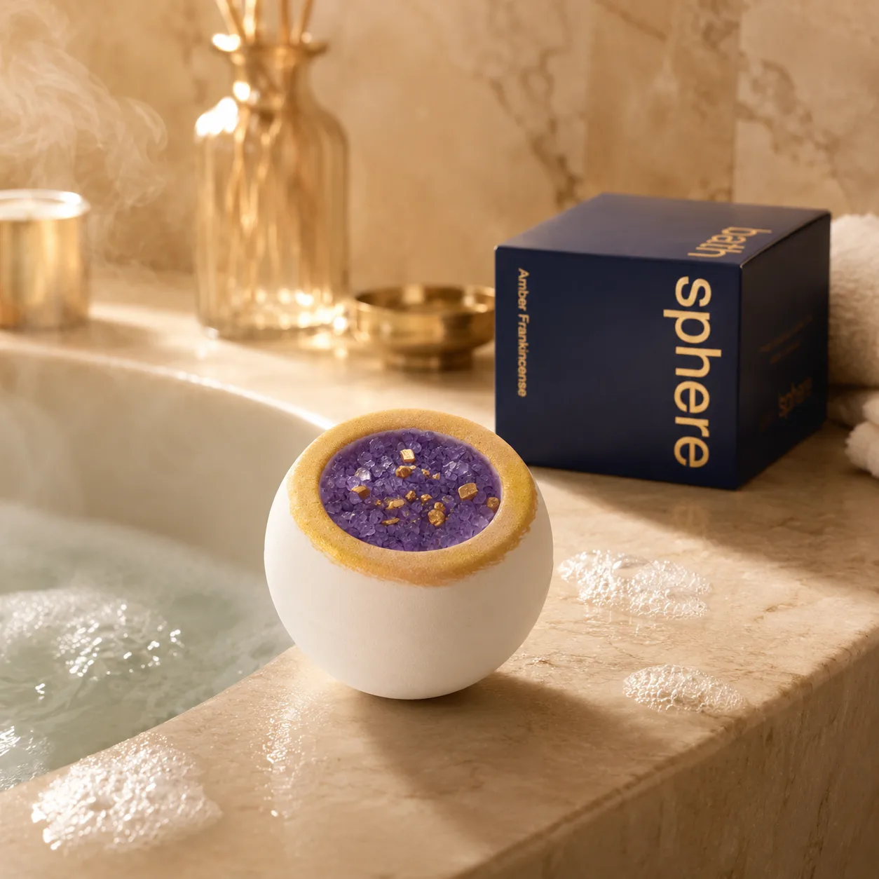 Bath Sphere – Frankincense Amber thumbnail 1