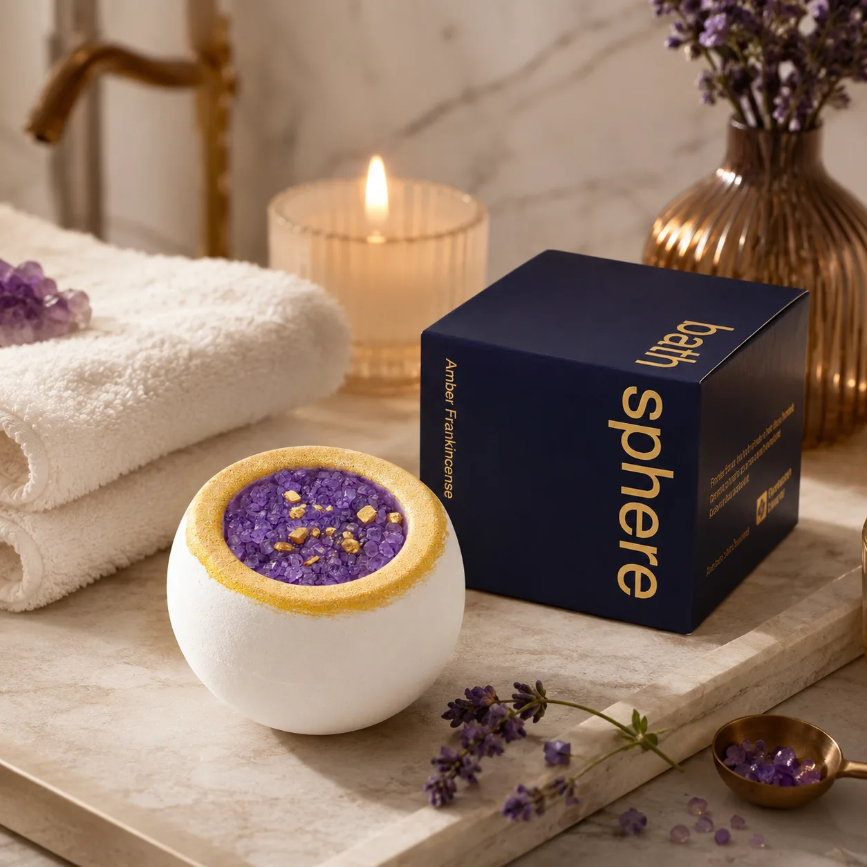 Bath Sphere – Frankincense Amber gallery image 3 thumbnail 4