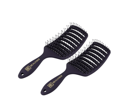 Beauxsoi Vented Detangling Brush Duo for hair-safe styling and blow-drying