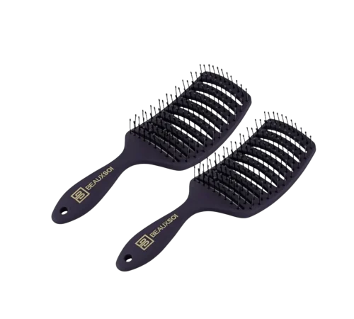 Beauxsoi Vented Detangling Brush Duo for hair-safe styling and blow-drying