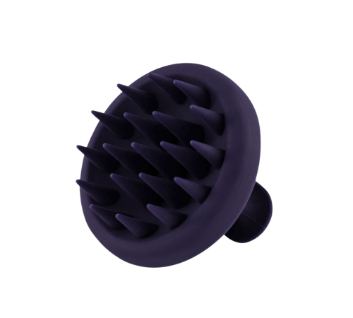 Beauxsoi Empowered Purple medium silicone scalp massager for daily therapeutic relief and scalp health.